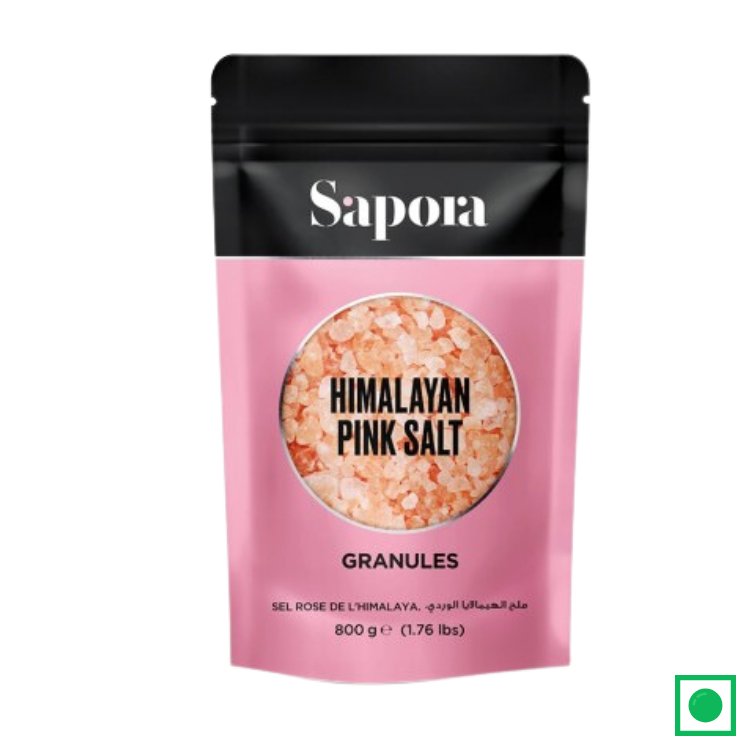 SAPORA HIMALAYAN PINK SALT GRANULES ,800G (IMPORTED) - Remkart