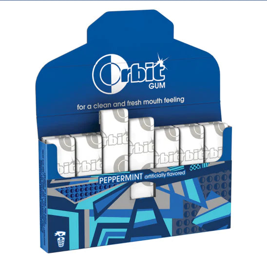 Orbit Peppermint Sugarfree Chewing Gum, 14pc Pack (Imported)