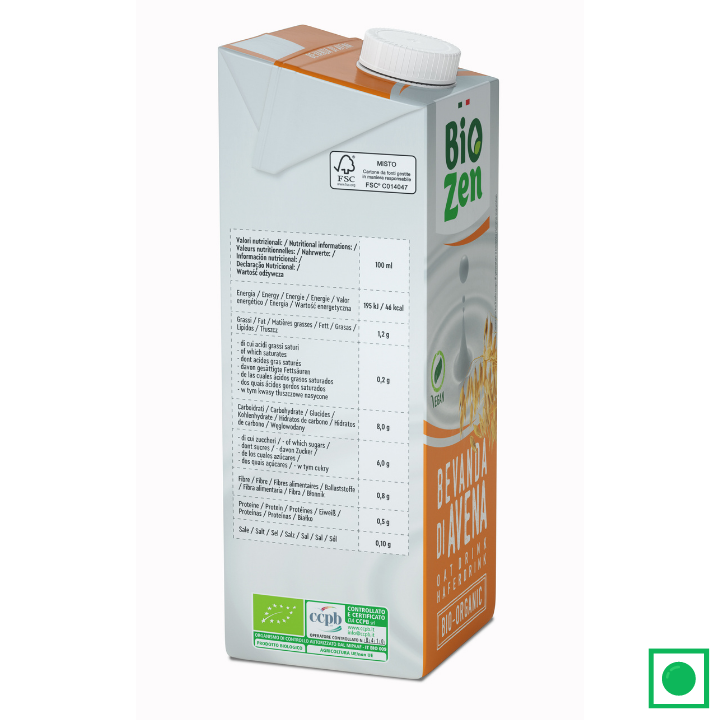 BioZen Organic Oat Milk Drink, 1L (IMPORTED) - Remkart