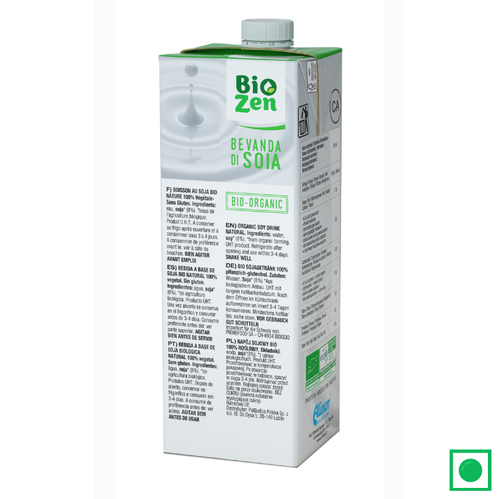 BioZen Organic Soy Milk Drink, 1L (IMPORTED) - Remkart