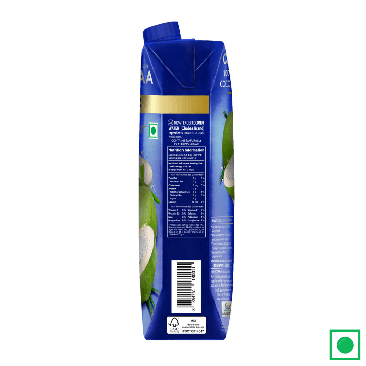Chabaa Tender Coconut Water 1L (IMPORTED) - Remkart