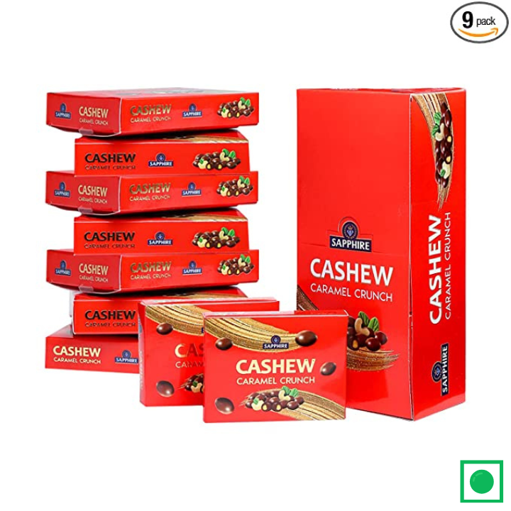 Sapphire Cashew Caramel Crunch, 270g (30gx9pcs) - Remkart