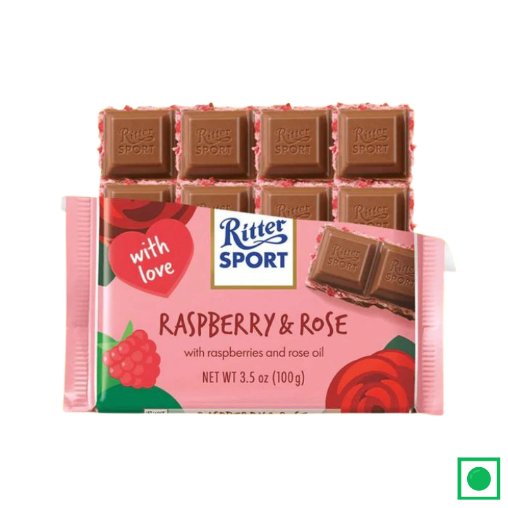 Ritter Sport Limited Valentine Edition Raspberry & Rose, 100g - Remkart