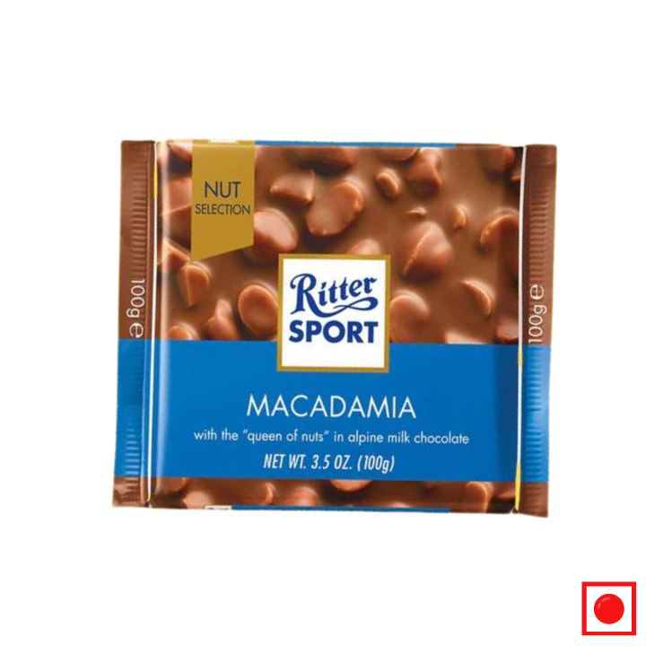 Ritter Sport Milk Chocolate with Macadamia Nuts 100 g - Remkart