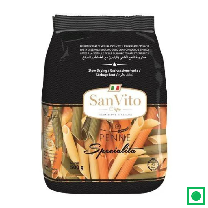Sanvito Tricolor Panne Pasta Gourmet Pack, 500g - Remkart