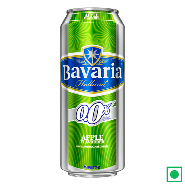 Bavaria 0.0% Non Alcoholic Green Apple Malt Fusion Beverage, 500ml Can - Remkart