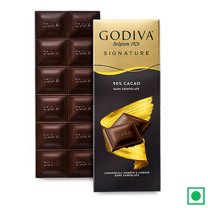 Godiva 90% Cacao Dark Chocolate, 90g - Remkart