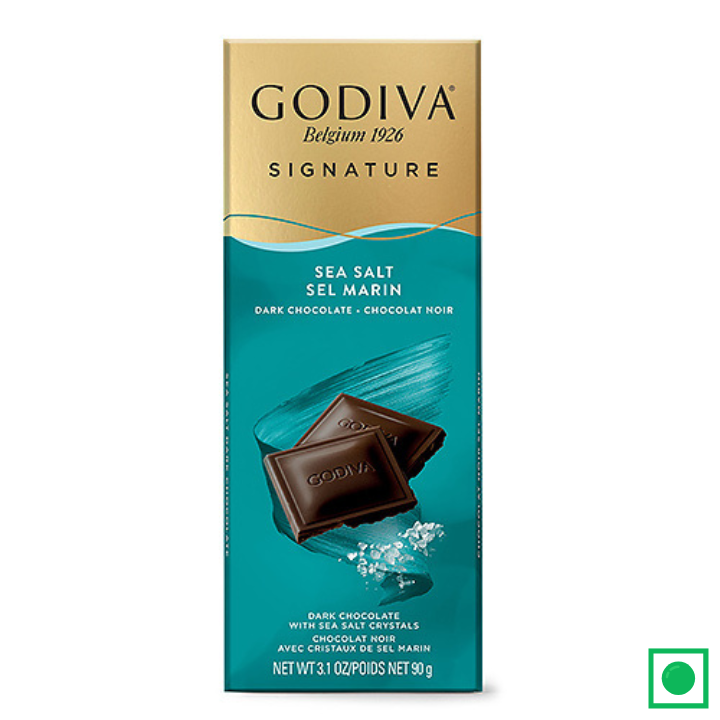 Godiva Signature Sea Salt Dark Chocolate, 90g - Remkart