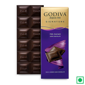 Godiva Signature 72% Cacao Dark Chocolate, 90g - Remkart