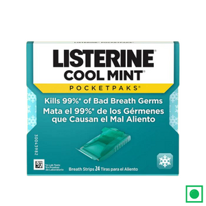 LISTERINE® POCKETPAKS® Fresh Breath Strips COOL MINT®, 24 Strips (Imported) - Remkart