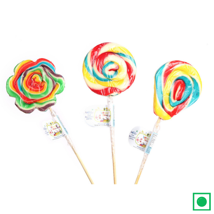 Lollipop House Candyfox Multicolored Lollipop Candy, 30g (Pack Of 3) (IMPORTED) - Remkart