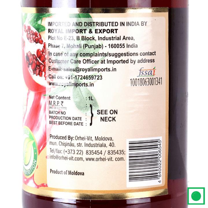 Vita Pomegranate Fresh Juice, 1L (IMPORTED) - Remkart