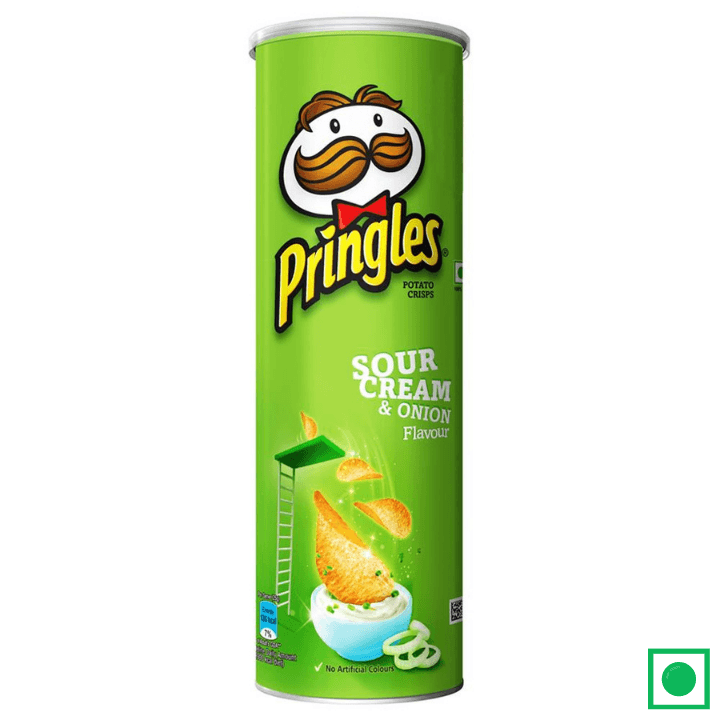 Pringles Potato Crisps, Onion & Sour Cream - 158g - Remkart