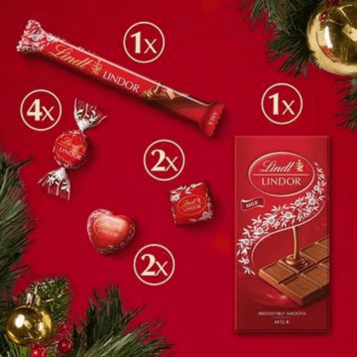 Lindt Lindor Milk Chocolate Selection Gift Box, 500g - Remkart