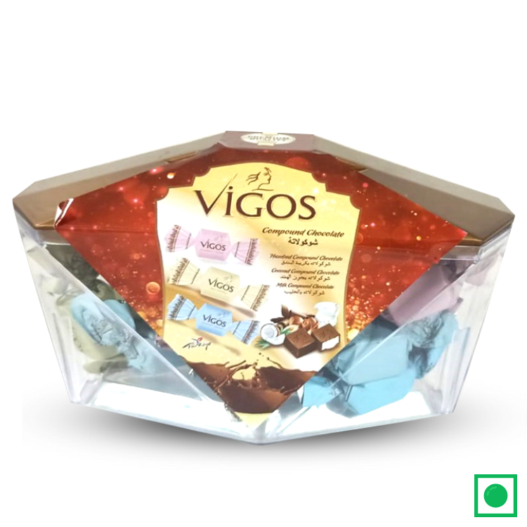 Vigos Chocolate Truffle Assortment Gift Pack Jewel Shape, 225g