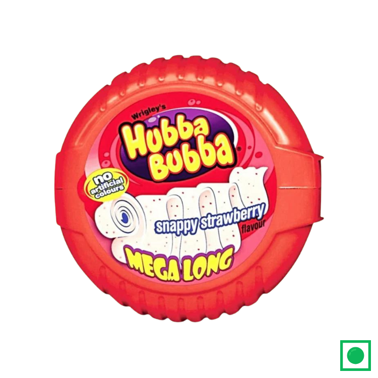 Hubba Bubba Snappy Strawberry Bubble Tape, 56g (Imported)