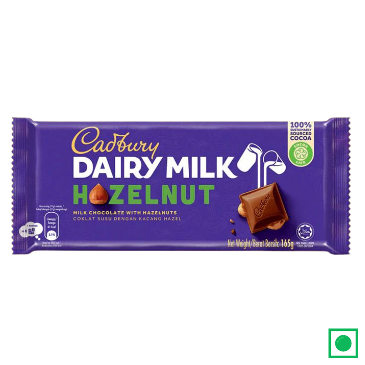 Cadbury Dairy Milk Hazelnut - Imported, 165g
