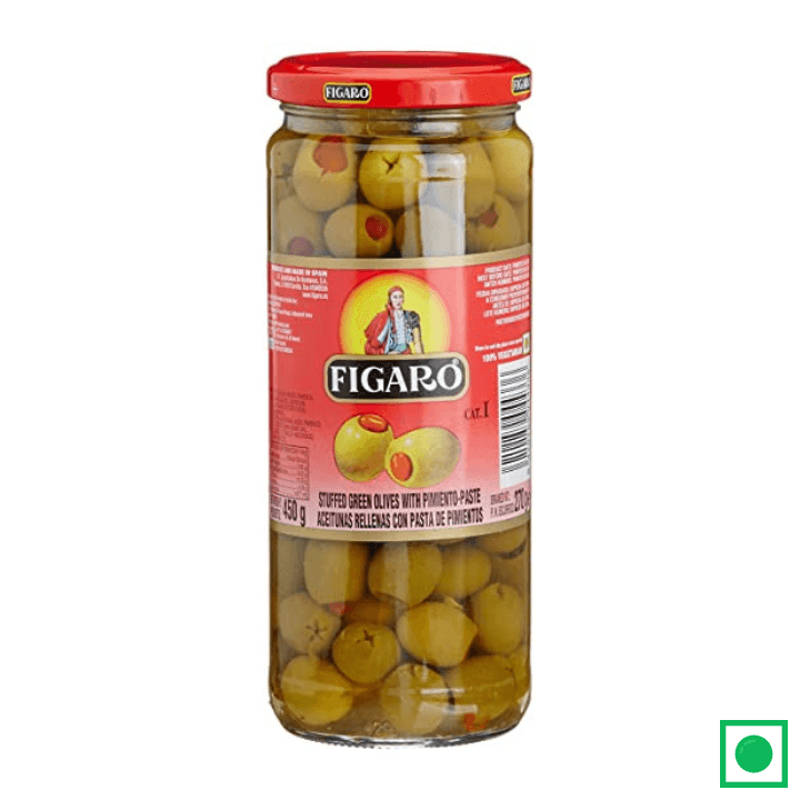 Figaro Green Stuffed Olives 450g - Remkart