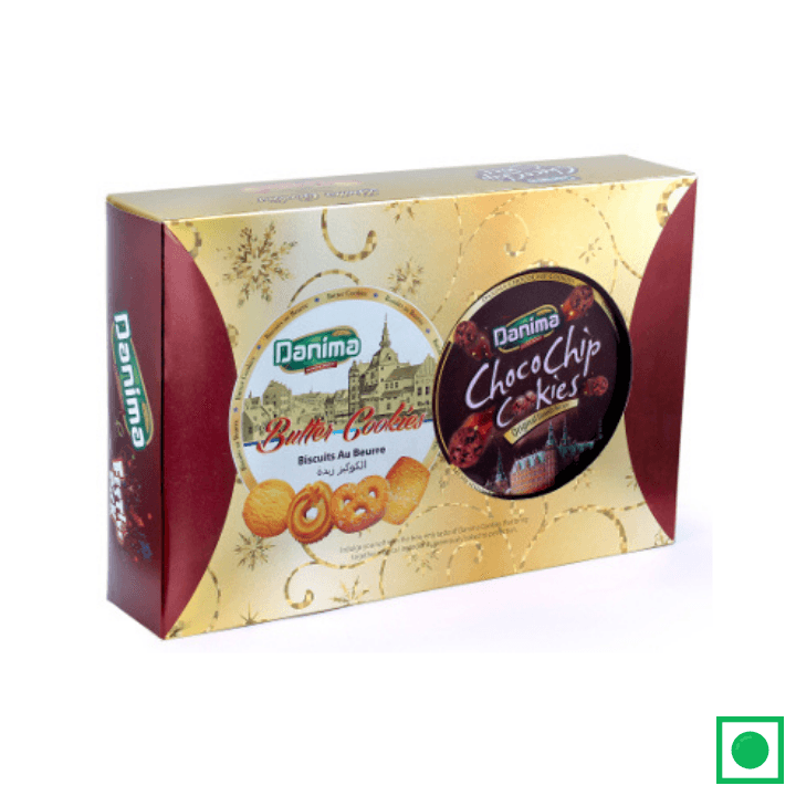 Danima Festive Combo (Chocochip Cookies Tin + Butter Cookies), 700g - Remkart