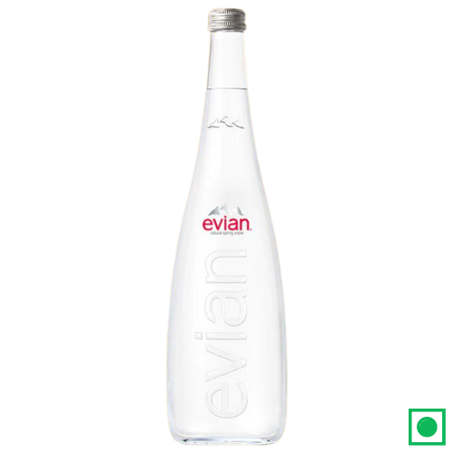 Evian Glass Bottle Water 750ML, (Imported) - Remkart