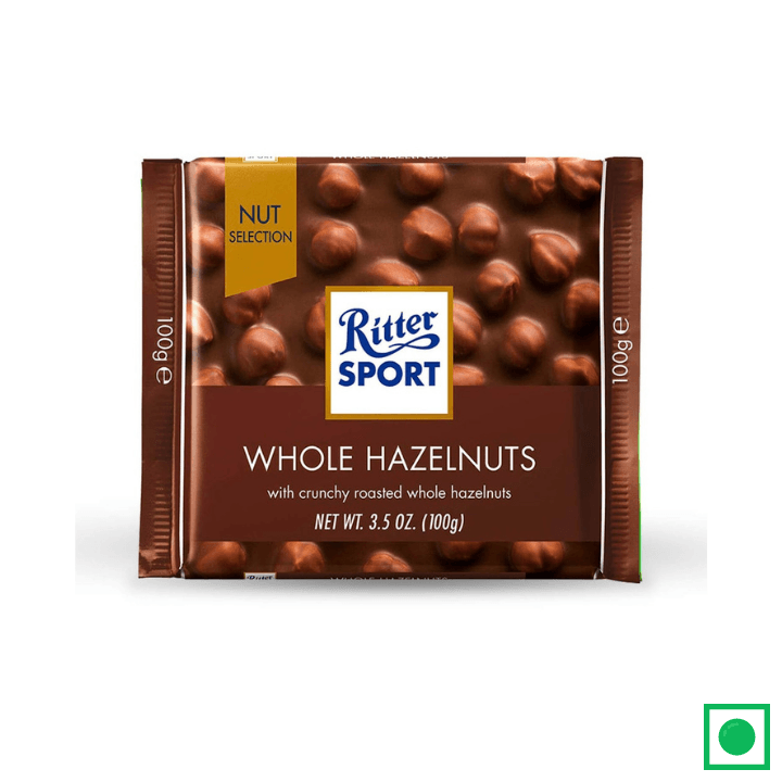 Ritter Sport Milk Chocolate Whole Hazelnuts 100g - Remkart