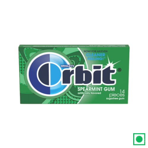 Orbit Spearmint Sugarfree Chewing Gum, 14pc Pack (Imported)