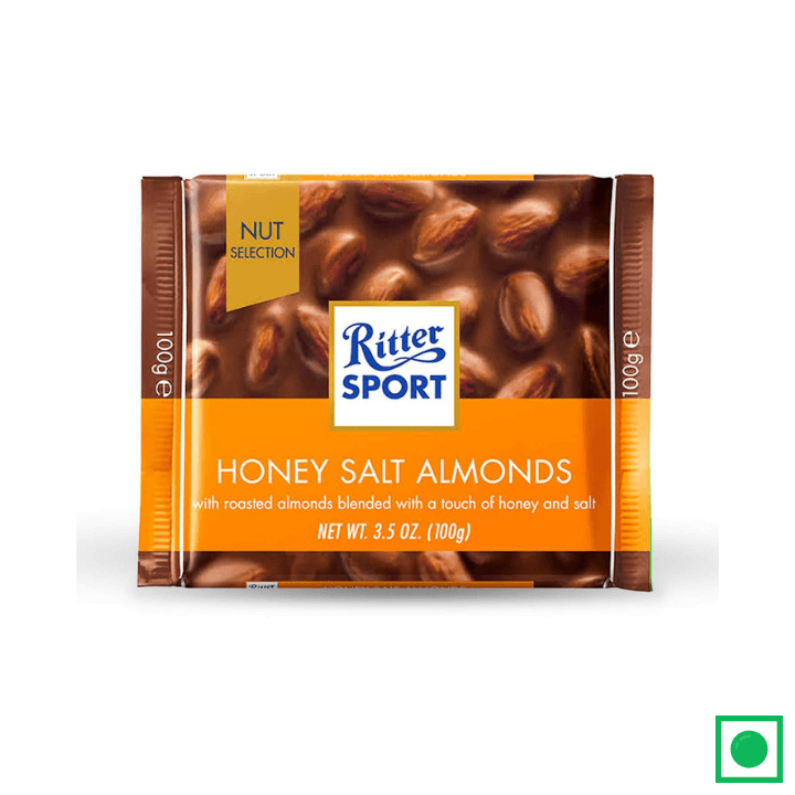 Ritter Sport Milk Chocolate Honey Salt Almonds 100g - Remkart