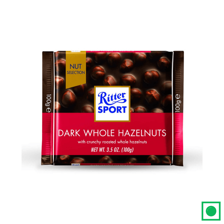 Ritter Sport Dark Chocolate Whole Hazelnuts 100g - Remkart