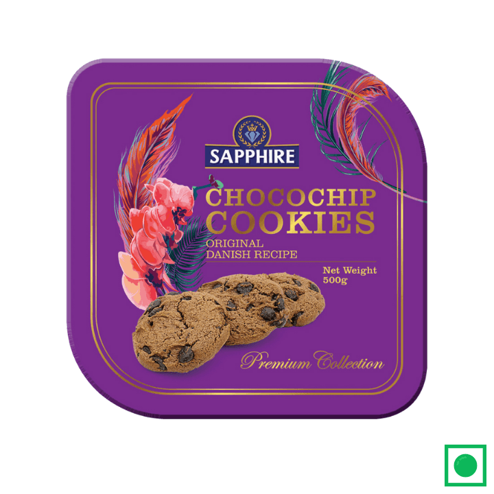 Sapphire Premium Collection ChocoChip Butter Cookies 500g - Remkart