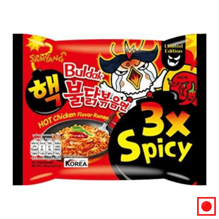 Samyang Hot Chicken Flavor Ramen Buldak 3X Spicy Instant Noodles - Remkart